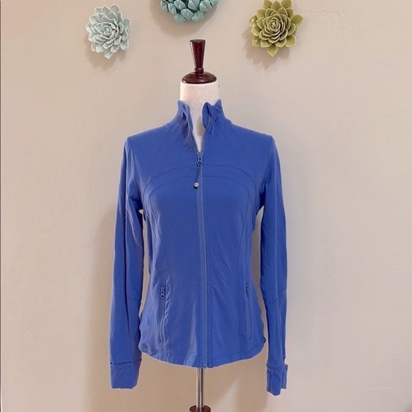 Vintage Lululemon Define Jacket Wild indigo periwinkle blue 10 - Picture 1 of 6